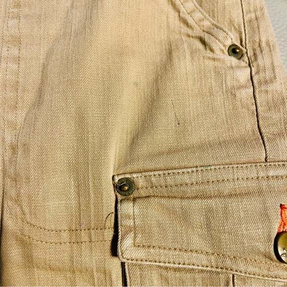 MUDD JEANS Cargo Carpenter Khaki Pants Stretch - Picture 5 of 9